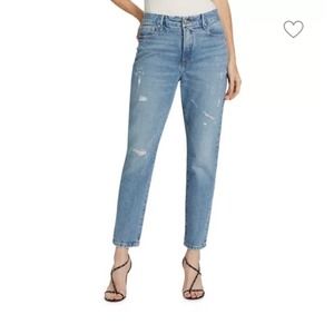 Good American Women's‎ Denim classic  Jeans Distressed Light Wash Blue Size 6/28